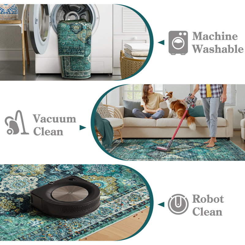 Tapis moelleux antidérapant Violia, Rectangulaire 8 pi x 10 pi