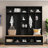 Wide Design Hall Tree With Storage Bench, Shoe Cabinet, Shelves And 8 Hooks-789378814