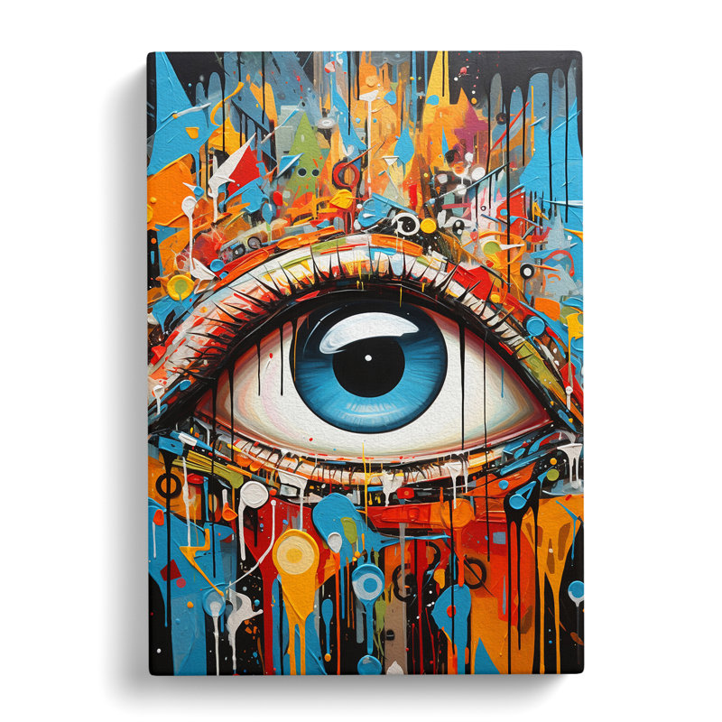 Eye Hard Edge - Wrapped Canvas Print, 50cm H x 35cm W x 3cm D