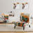 Abstract Flowers - Traditional Upholstered Slipper Chair-112840486