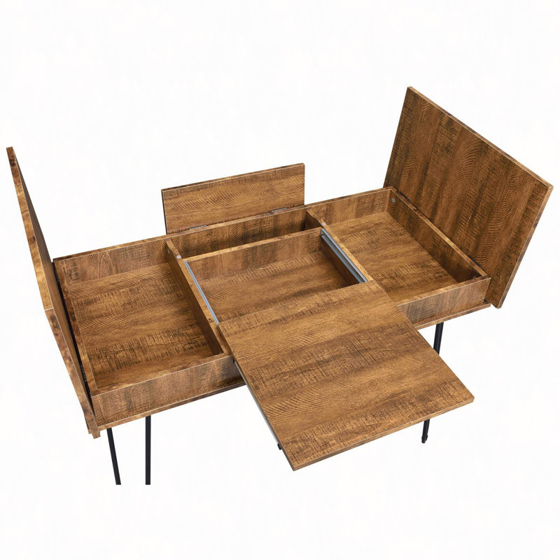 Bureau d'écriture avec 4 rangements cachés