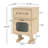 MDF Creative Rotatable Robot Storage Side Table