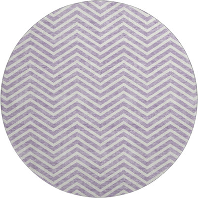 Premium Machine Washable Prisco Lilac Rug