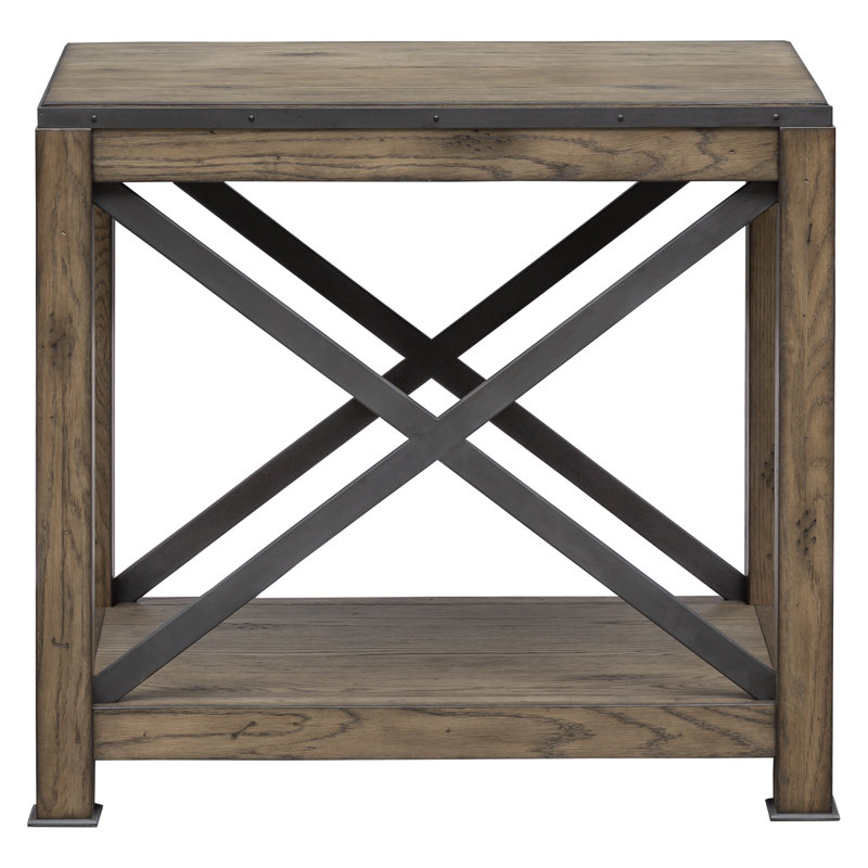 Arcadian End Table with Storage, 26" H x 18" W x 28" D