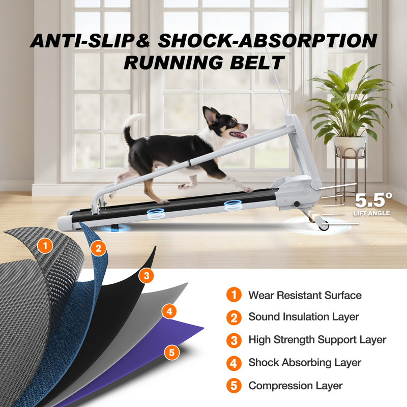 Quiet Smart Pet Treadmill, Adjustable Speed, Perfect For Small/medium Dogs