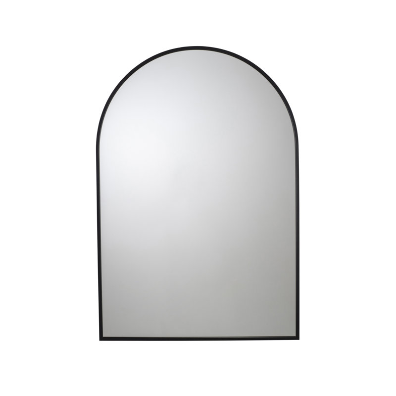 Croydex Steel Framed Arch Decorative Mirror, Black