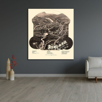  Norris Gallery Wrapped Canvas Art Titled: Ashland New Hampshire - Norris 1883