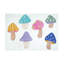 Champignon coloré 32 po x 48 po