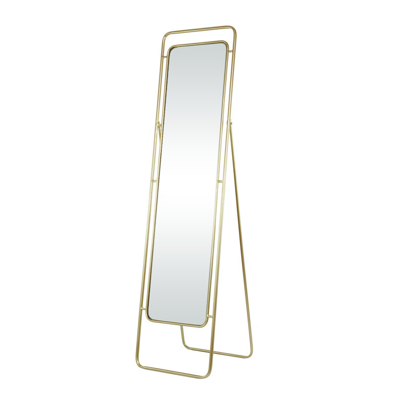 Metal Rectangle Floor Mirror