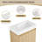 Jaiel 24'' Single Bathroom Vanity with Resin Top-1226320795