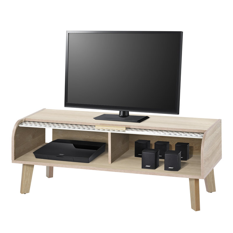 Caruso TV Stand for TVs up to 50", Oak/Oak/Wave