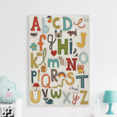 Kuhlman 'Alphabet Soup' Print on Wrapped Canvas
