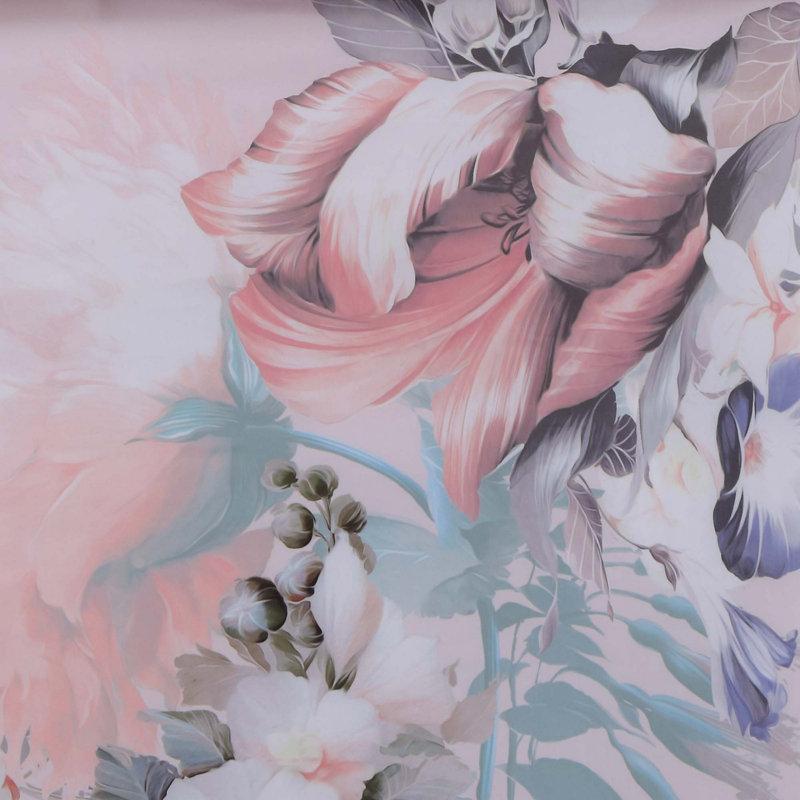 Ensemble d'édredon à motif floral Christian Siriano, Édredon pour lit simple TG + 1 taie décorative