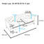 Canapé 3 places 82,67 po en velours de style moderne Chesterfield