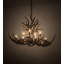 Lustre de fantaisie 10 lumières panache mule Deer