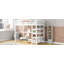 Lit mezzanine avec tablettes de rangement et bureau sous le lit-364992000-364992007
