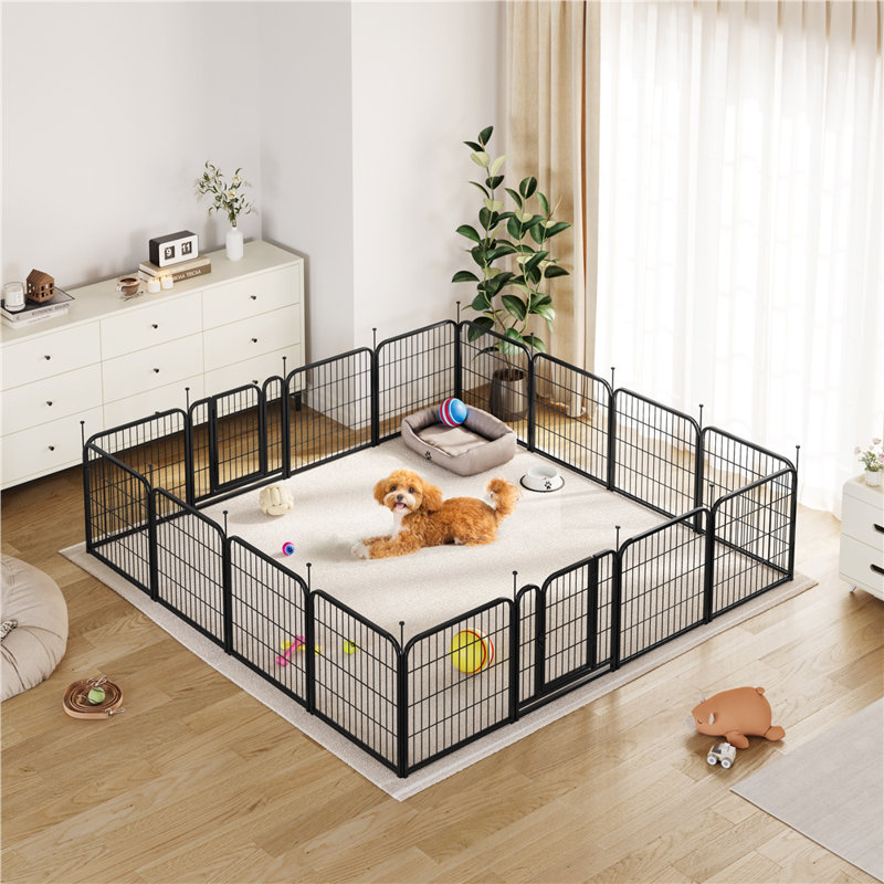 Panel Metal Exercise Pen With Door, 60cm W x 60 cm H