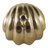 Decorative Clam With Acrylic Pearl Figurine Sculpture - Decorative Object Statue For Home Decor And Living Room Decorations - 5", Gold & Clear