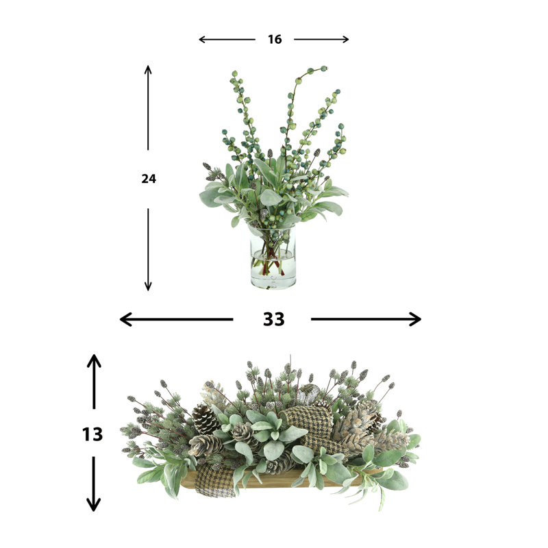 Modern Farmhouse Holiday Arrangement Bundle