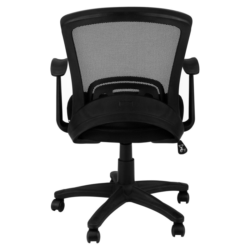 Chaise de bureau contemporaine ergonomique avec rembourrage supplémentaire, filet noir, pour verrou de bureau réglable en hauteur