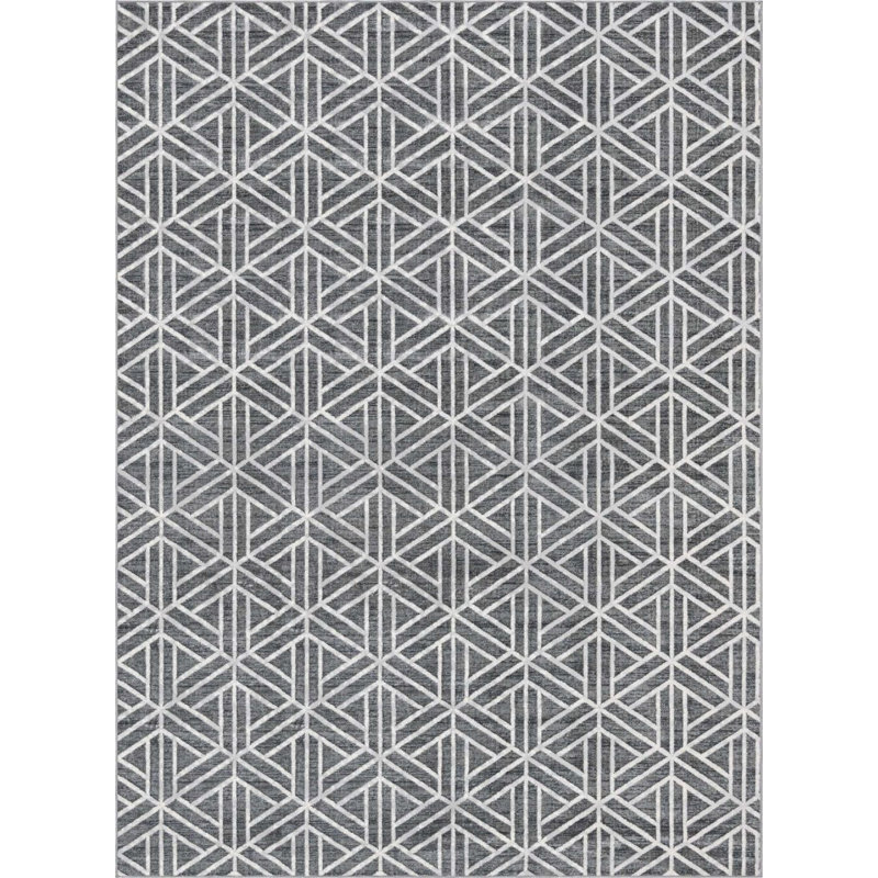 Clidy Abstract Indoor Rug, Rectangle 9'10" x 14'