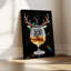 Renne, toile de verre, art mural-1378663458
