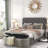 Hazelzet Fabric Upholstered Storage Bench-1199145251