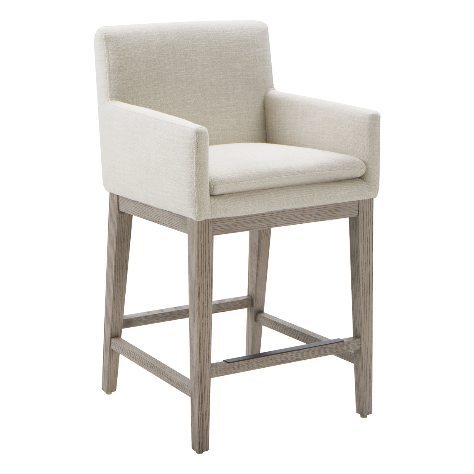 Bethea 26" Bar Stool, Effie Linen Performance Linen