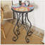 Table d'appoint d'extérieur, colorée et noire