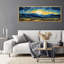 Célèbre œuvre d'art «Starry Night Over The Rhone Vibrant Landscape», reproduction sur toile-98042374-111665165