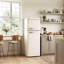 Réfrigérateur rétro 7,5 pi³ avec congélateur supérieur BANGson, réfrigérateur d'appartement 2 portes, thermostat réglable, réfrigérateur pour le bureau, la cuisine et la maison, blanc-130616867
