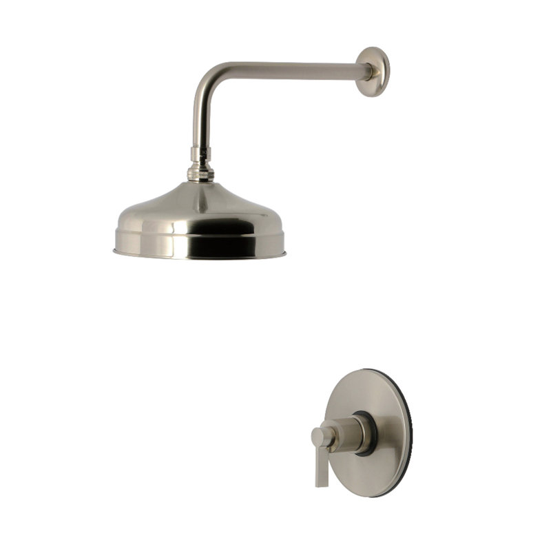 Kingston Brass NuvoFusion Single-Handle Pressure Balanced Shower Faucet, Brushed Nickel