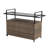 Versatile Design Glass Tabletop Outdoor Wicker Bar Cart With Wheels-584535869