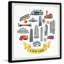 Ultimate Chicago Bucket List - Reproduction d'art sur papier encadrée-2013351328