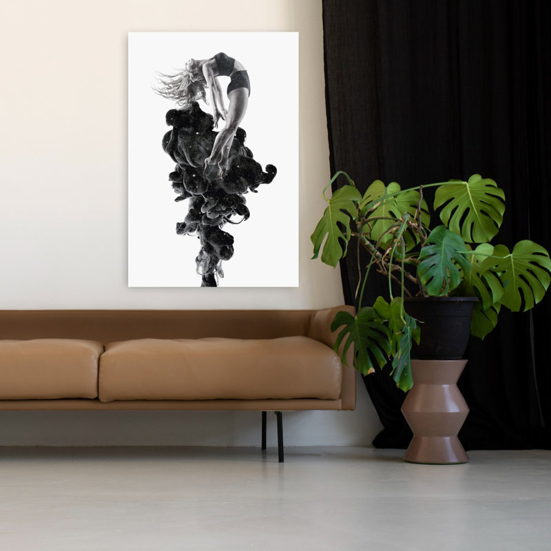 Rafale d'art contemporain abstrait, H 48 po x l 32 po
