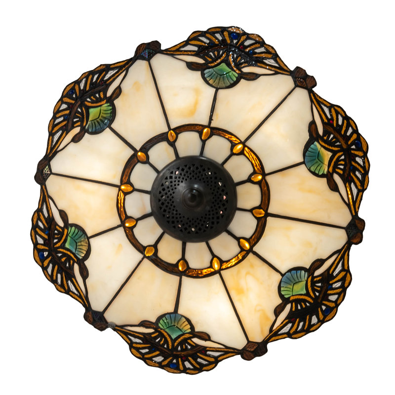 Coquille de 16 po de large avec bijoux semi-encastré