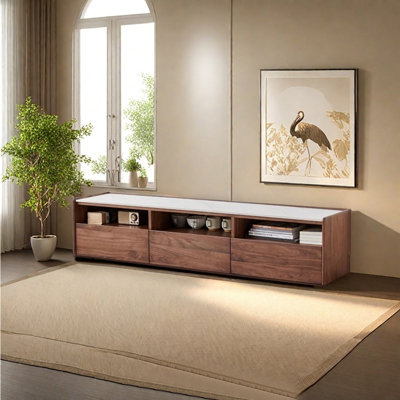 American style sintered stone countertop TV stand
