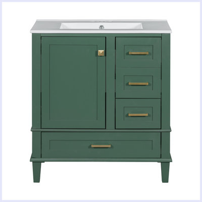 Modern Bathroom Cabinet with Sink Combo Set