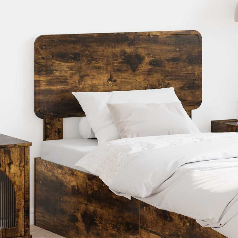 Headboard, UK Single - DE 90 x 190 cm, Smoked Oak