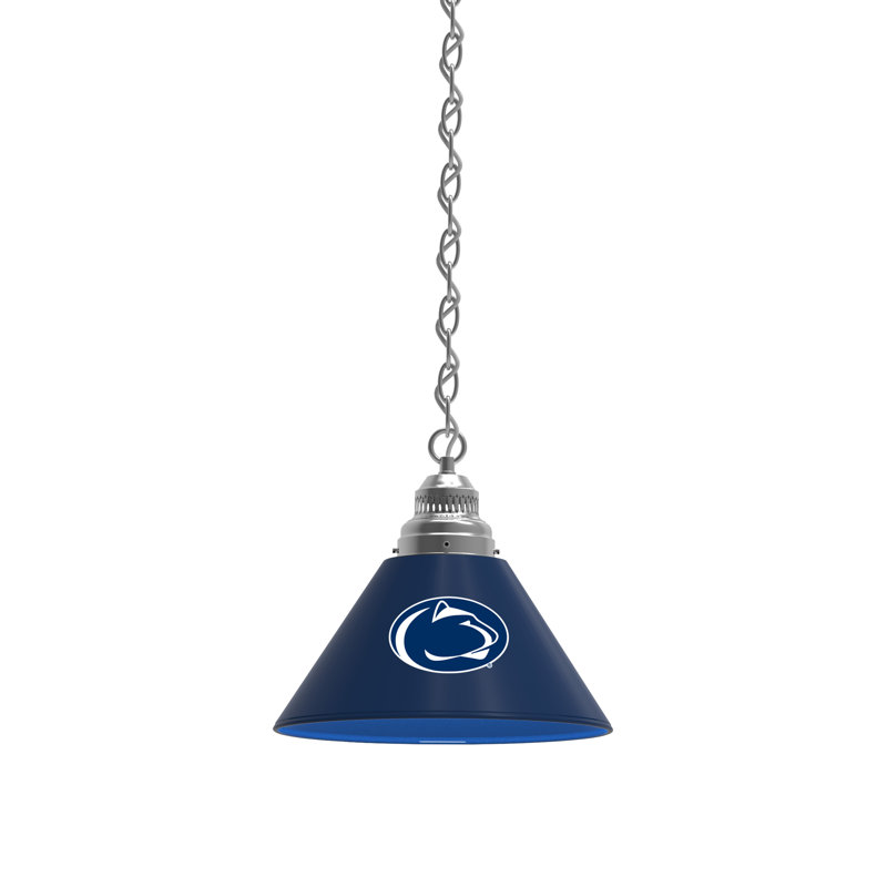 Mini-luminaire suspendu 1 lumière NCAA, Chrome, Nittany Lions de Penn State