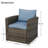 Arroya Wicker Outdoor Club Chair Patio 2 Person Seating Group-426223954-426223952