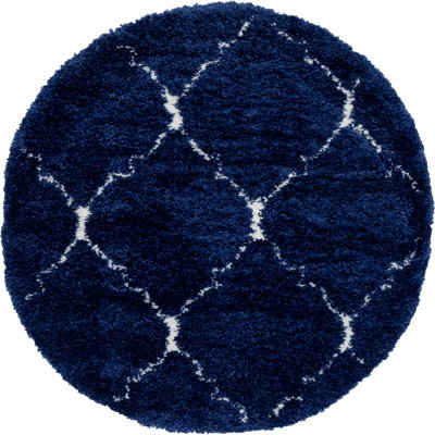 Geometric Shag Area Rug