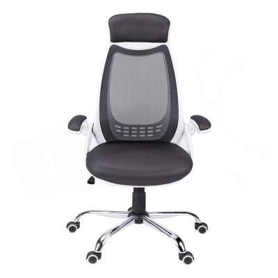 Office Chair, Adjustable Height, Swivel, Ergonomic, Armrests, Computer Desk, Work, Grey Mesh, Metal, Contemporary, Modern