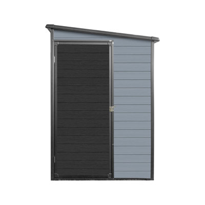 Large 4x8ft Resin Sheds with Storage, 14mm Steel Frame, Modern Outdoor Shed