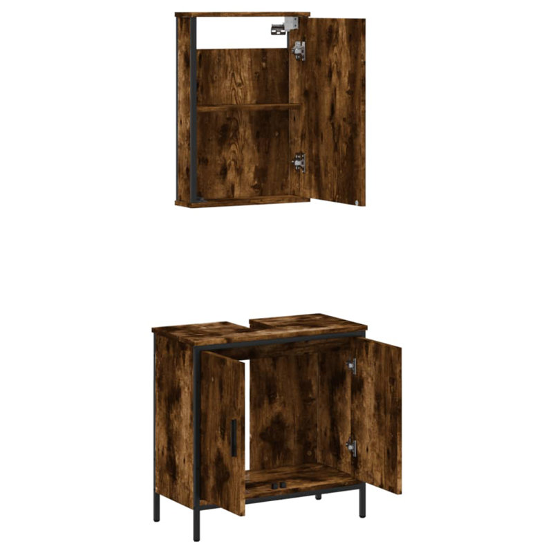 Addaly Bathroom Furniture Suite, Smoked Oak