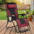 Oversized Padded Zero Gravity Chair, Foldable Patio Recliner, 30" Wide Seat Anti Gravity Lounger With Cup Holder-2059406057