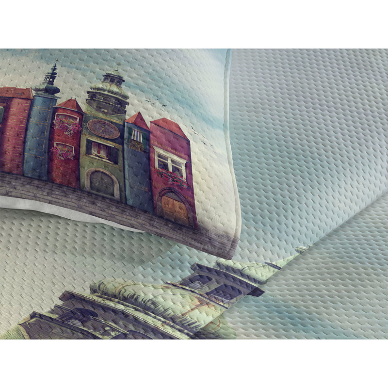 Fantasy Polyester Coverlet, King Bedspread + 2 Shams