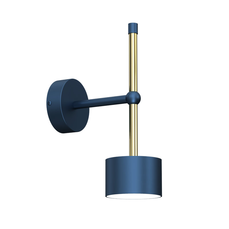Calene Steel Wall Sconce, Blue