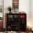 4-Tier Storage Shoe Cabinet with Louvered Doors-1887661101