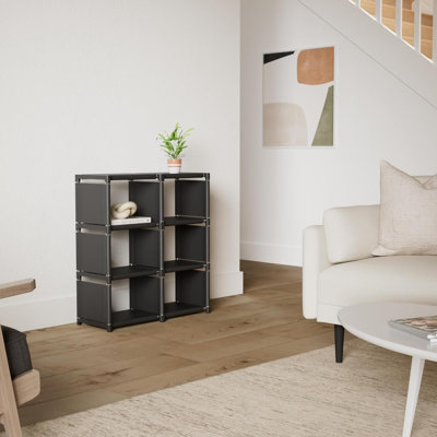 Book Shelf, 18 Cube Storage Organizer, DIY Bookcase, Metal Cube Bookshelf, Cubbies Closet Storage Organizer Shelves For Bedroom,Living Room,Home,Office